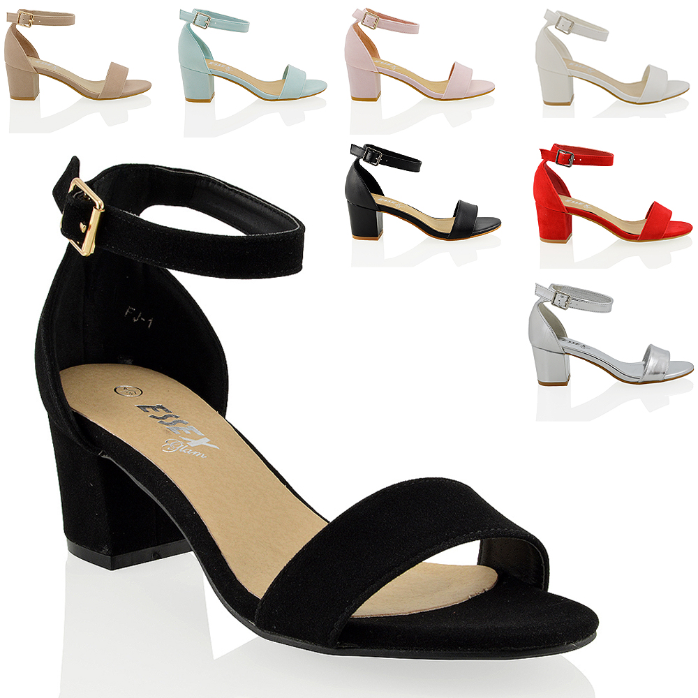 ladies low block heel shoes