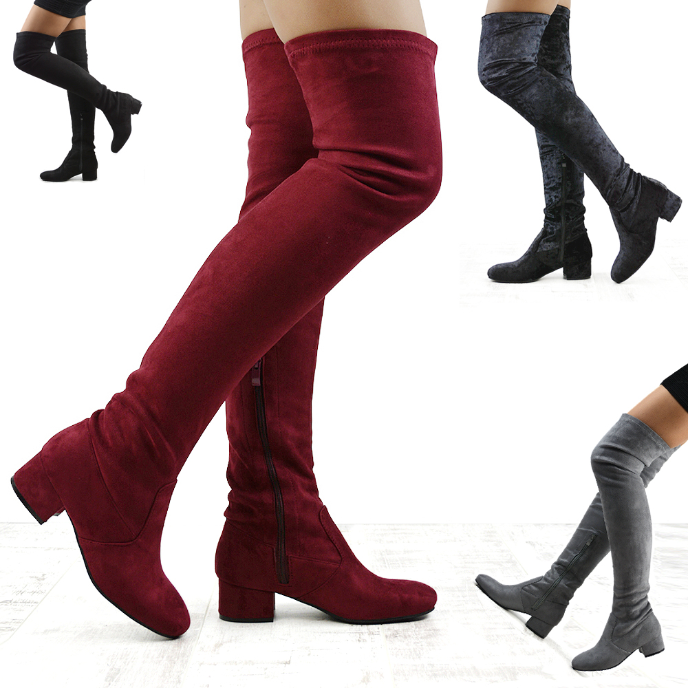 low knee boots