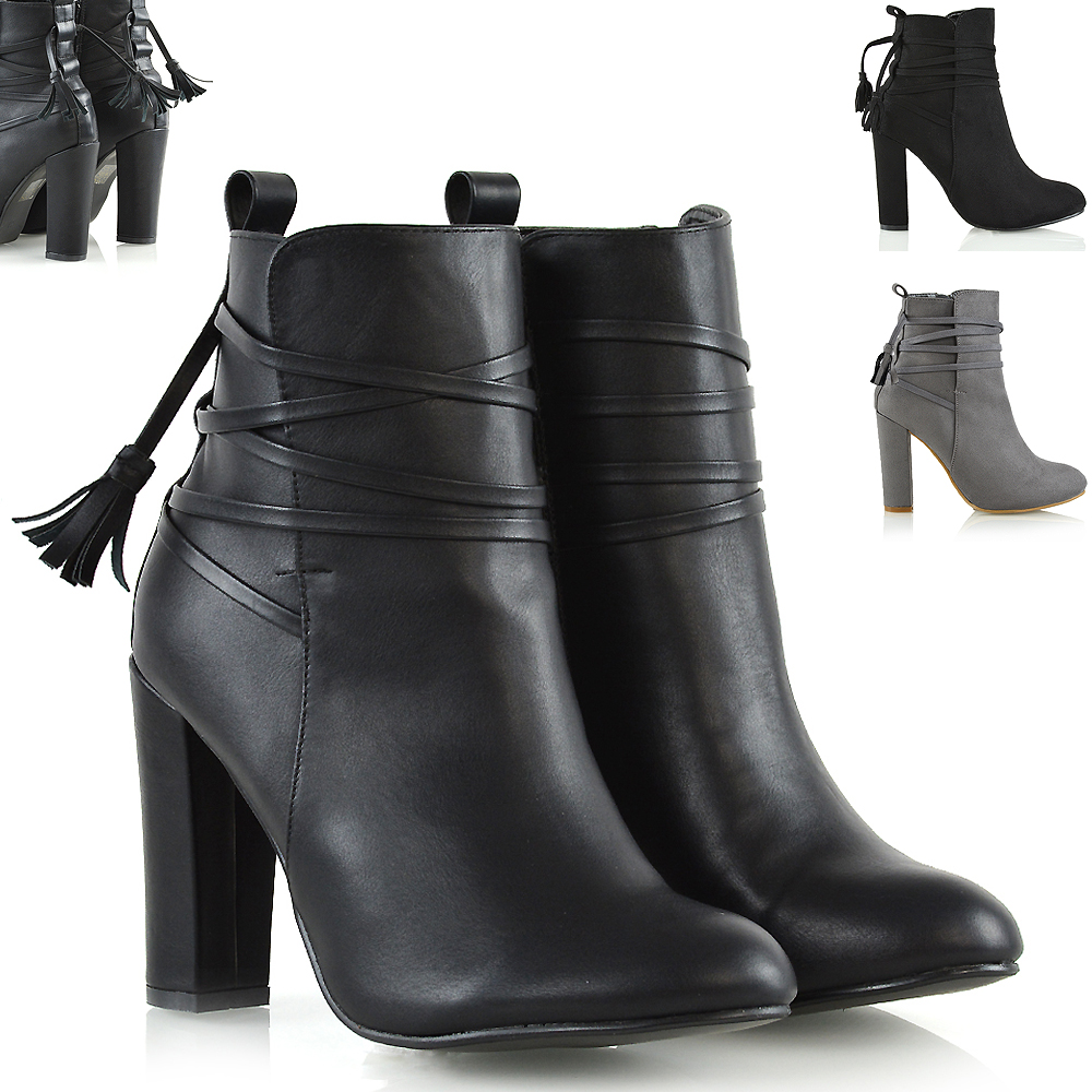 New Womens Ankle Boots Ladies High 